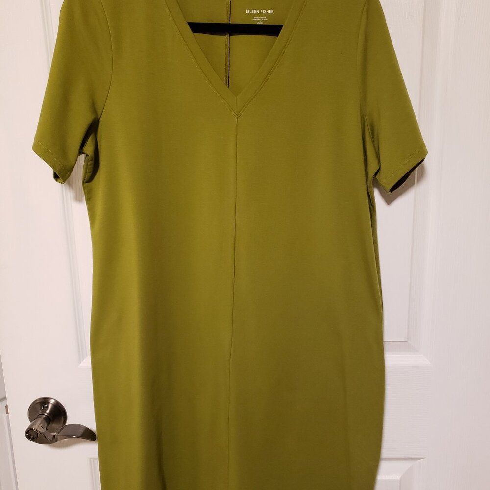 Eileen Fisher Olive Green Dress